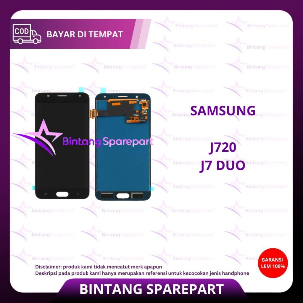 LCD TOUCHSCREEN SAMSUNG J720 / J7 DUO