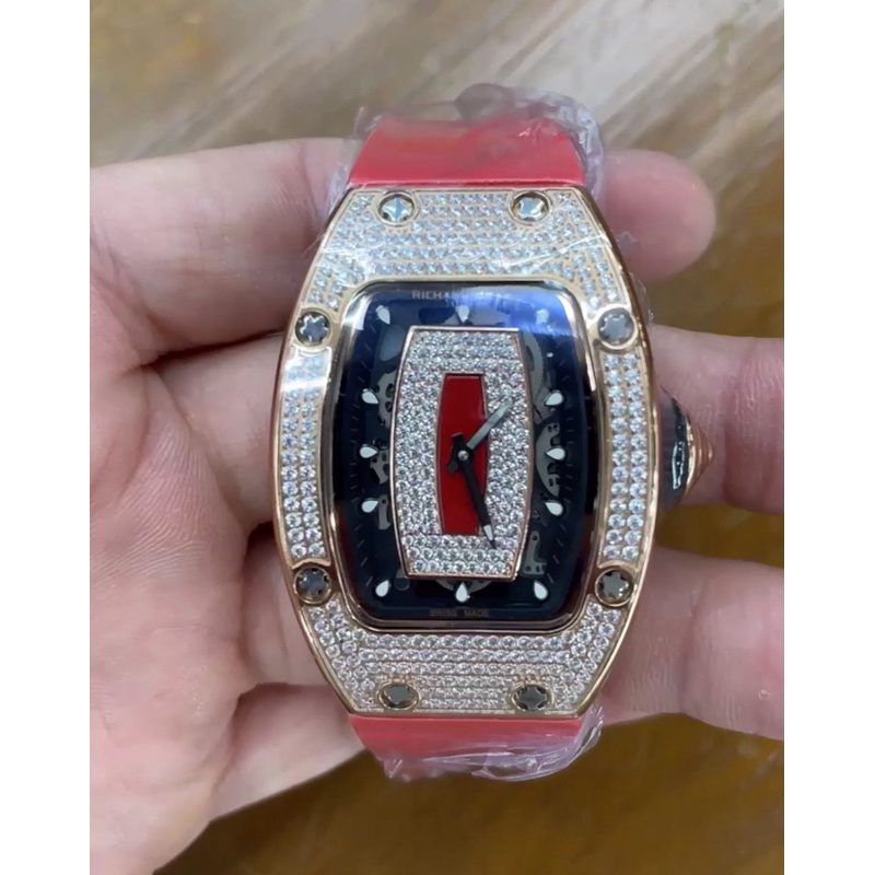 JAM TANGAN WANITA RICHARD MILLE AUTOMATIC ETA FULL DIAMOND DIAMETER 33Mm#JAMTANGANWANITA