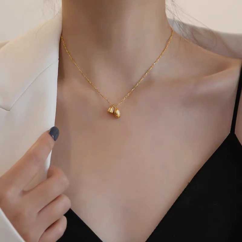 Kalung Titanium Flower Simple Korea Elegan Fashion Style Premium