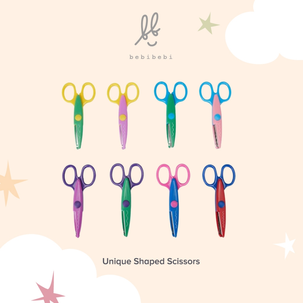 

BEBIBEBI Gunting Kecil Untuk Anak - Strikingly Unique Shaped Scissors
