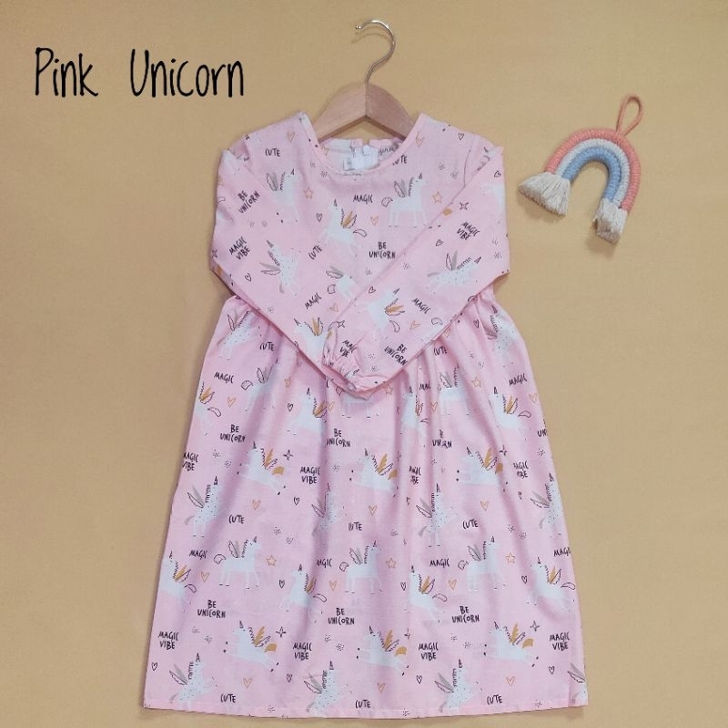 Gamis Anak Bahan Katun Lokal Premium size 2 (1-2thn)/ Gamis Candy anak / Gamis Anak Katun Babydoll