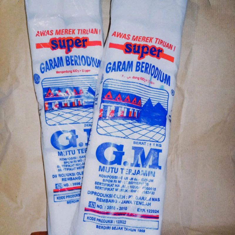 

Garam beryodium briket/bata Merk G.M isi 12