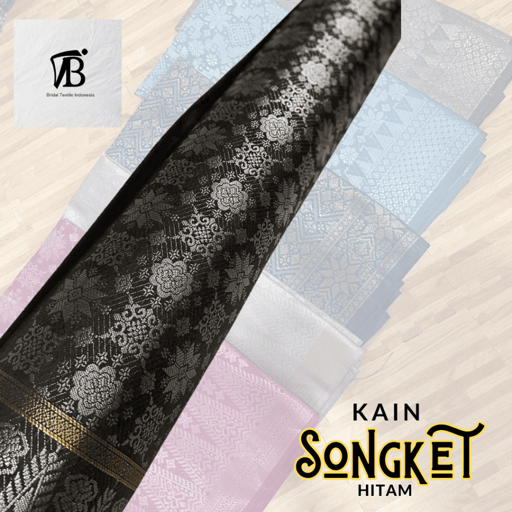 Kain Bahan Songket Tenun Palembang Premium Quality | Bahan Bakal Rok Songket Tenun Palembang | Kain 