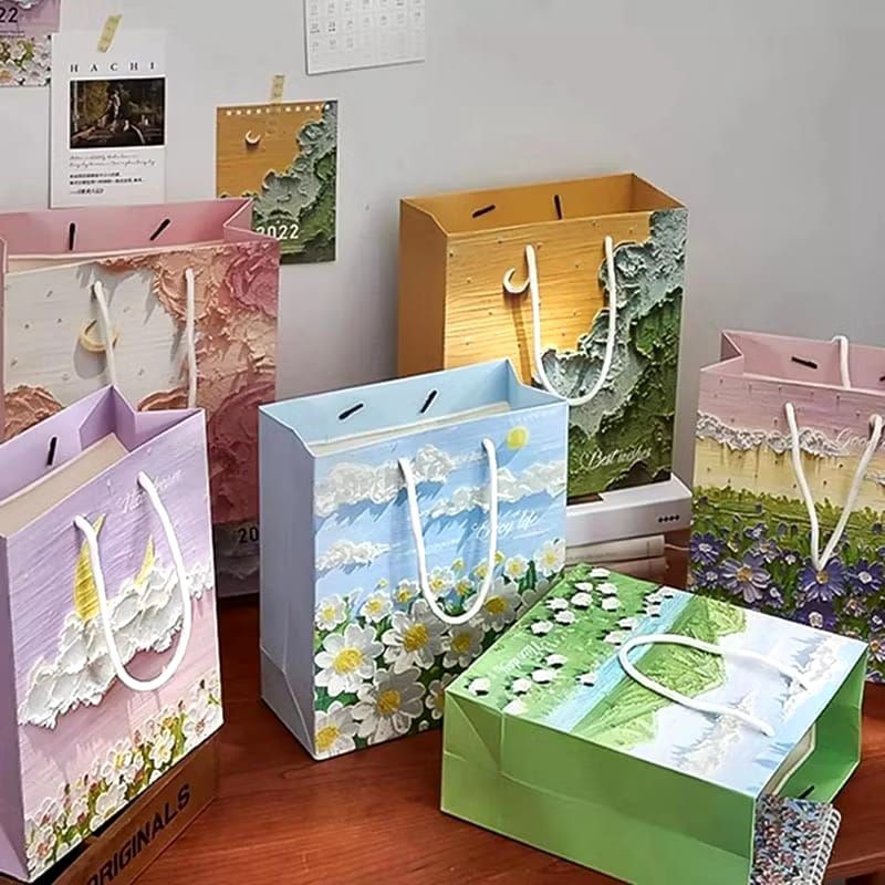 

Paper Bag Tali Paper Bag Premium Motif Bunga