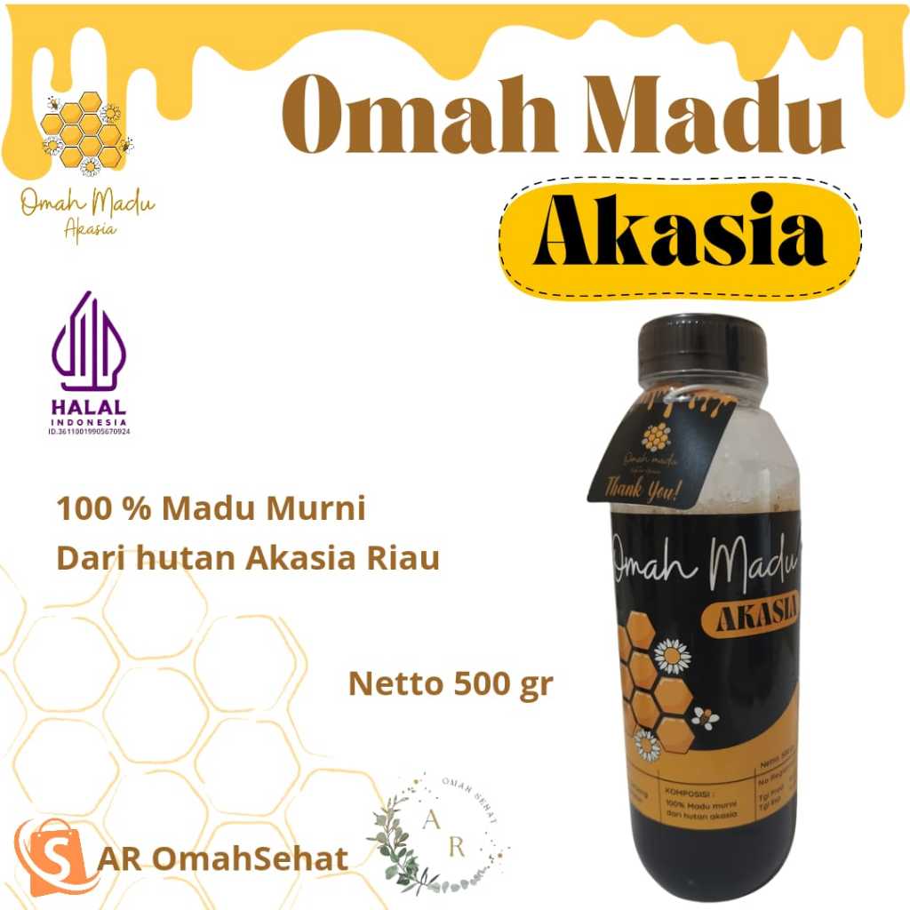 

(AR OmahSehat)Madu Akasia dari Omah Madu Akasia, Madu Murni,Madu asli 100% netto 500gr