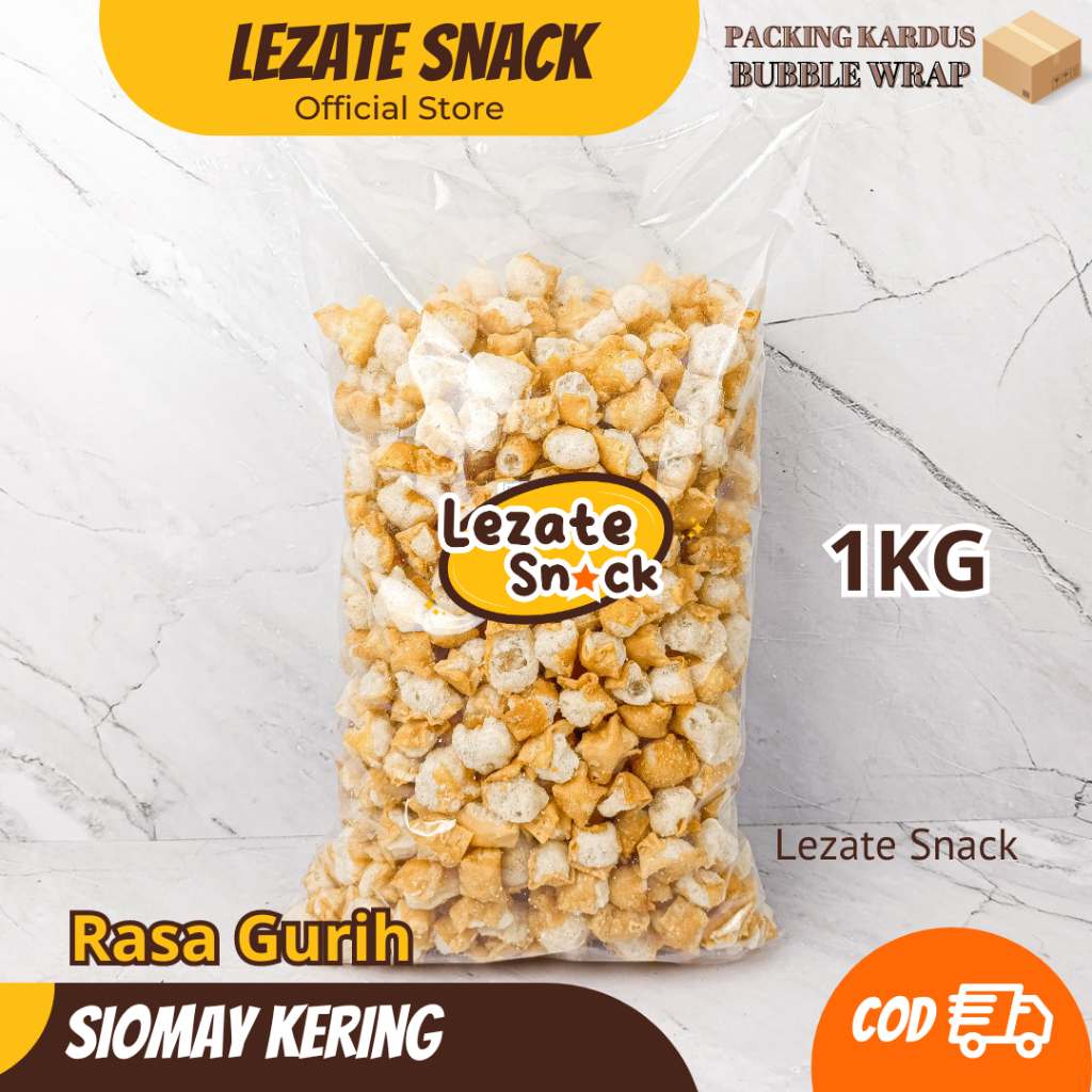 Siomay Mini Kering Kiloan 1KG Gurih Renyah Murah / Somay Kering Seblak Siomay Kering Daun Jeruk Cuan