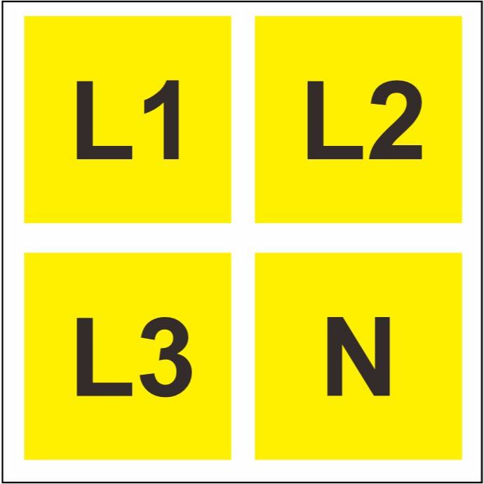 

stiker vinyl L1, L2, L3, N GROSIR
