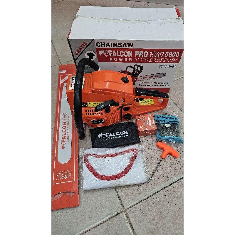 falcon 5800 bar 22 inch baja laser chainsaw 5800 FALCON gergaji kayu