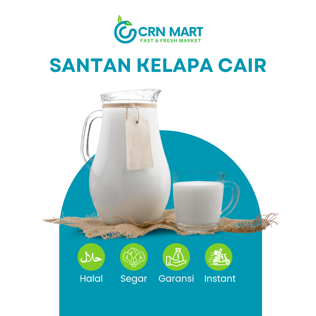 

CRN MART - Santan Kelapa Segar 1 Set (Kental & Encer)