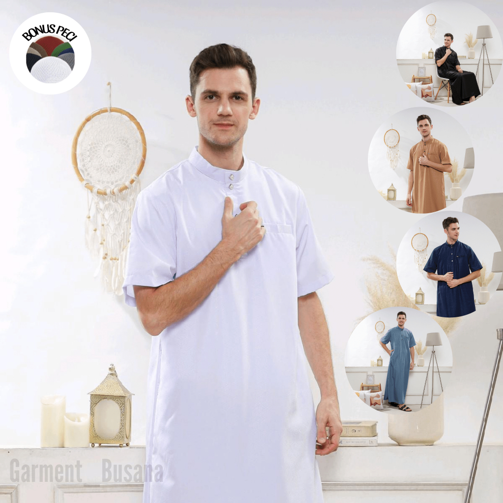 Baju Gamis Pria Dewasa Gasmis Jubah Jumbo Jubahh Mesir Sunnah Games Jjubah Lakilaki Modern Keren Bju