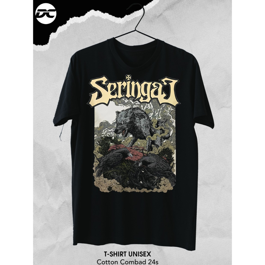 KAOS BAND SERINGAI / BAJU BAND SERINGAI / TSHIRT DISTRO MUSIC BAND ROCK METAL / KAOS COTTON COMBAD 2