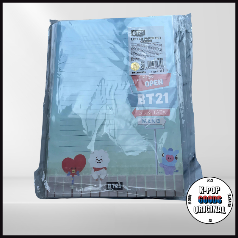 BT21 Letter Paper Set Beige