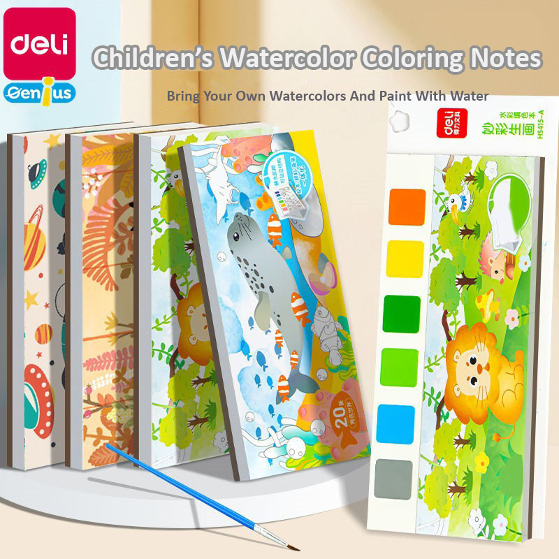 

Watercolor Book Deli / Buku Mewarnai Cat Air
