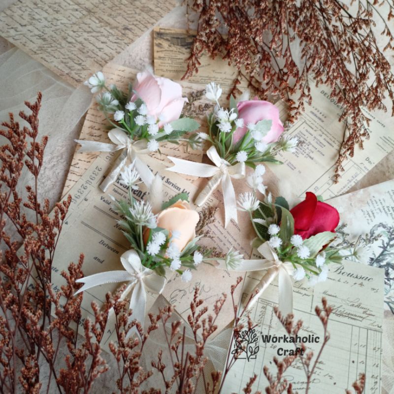 Corsage Boutonnieres Bros Jas Pengantin Bros Bunga Mawar