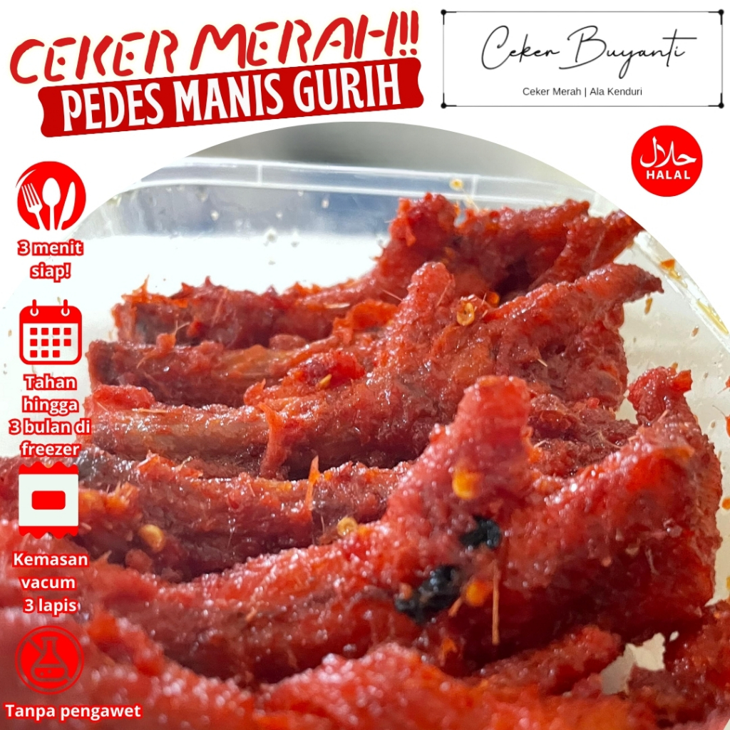 

Ceker Merah || Ceker Ayam Tulang 4 - 6 Pcs || Ceker Ayam Frozen