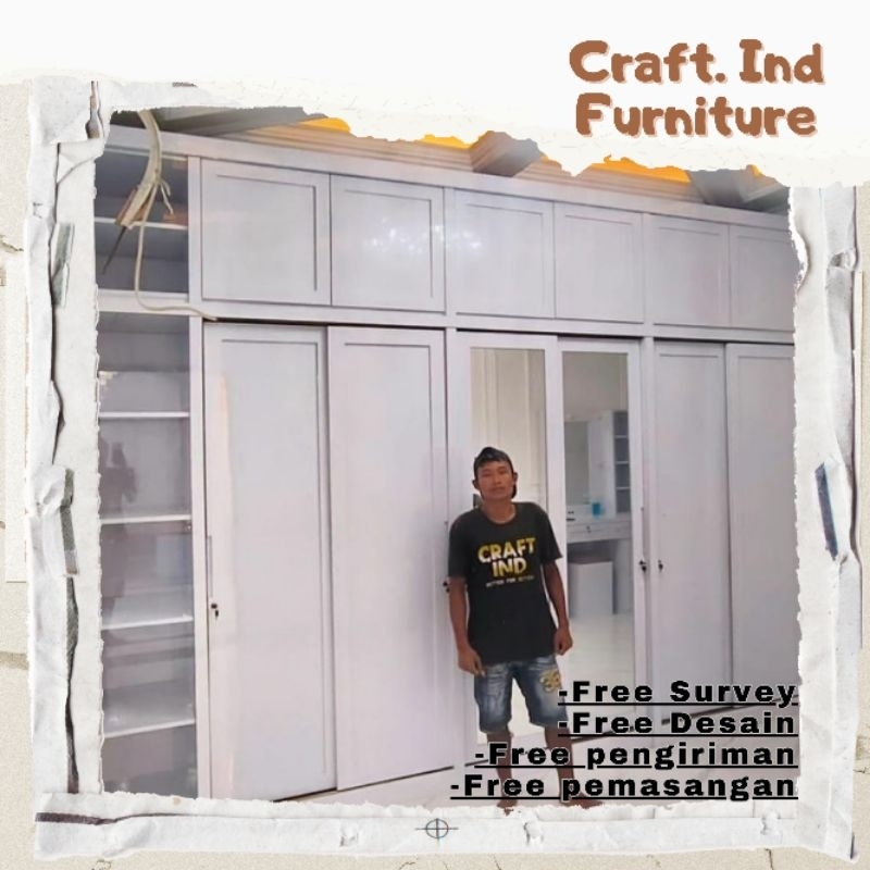 LEMARI | LEMARI PAKAIAN CUSTOM | LEMARI PAKAIAN MURAH | FURNITURE CUSTOM | CUSTOM FURNITURE