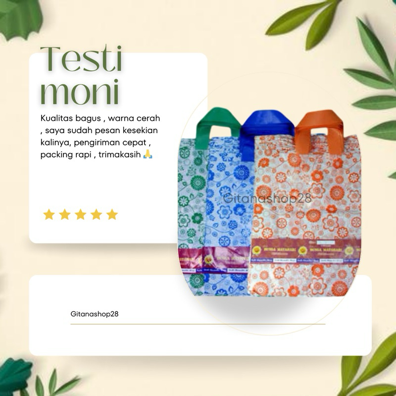 

*35x38* Kantong plastik / Shoft Handle Bag/ motif / 35x38 (1pack isi 50pcs)