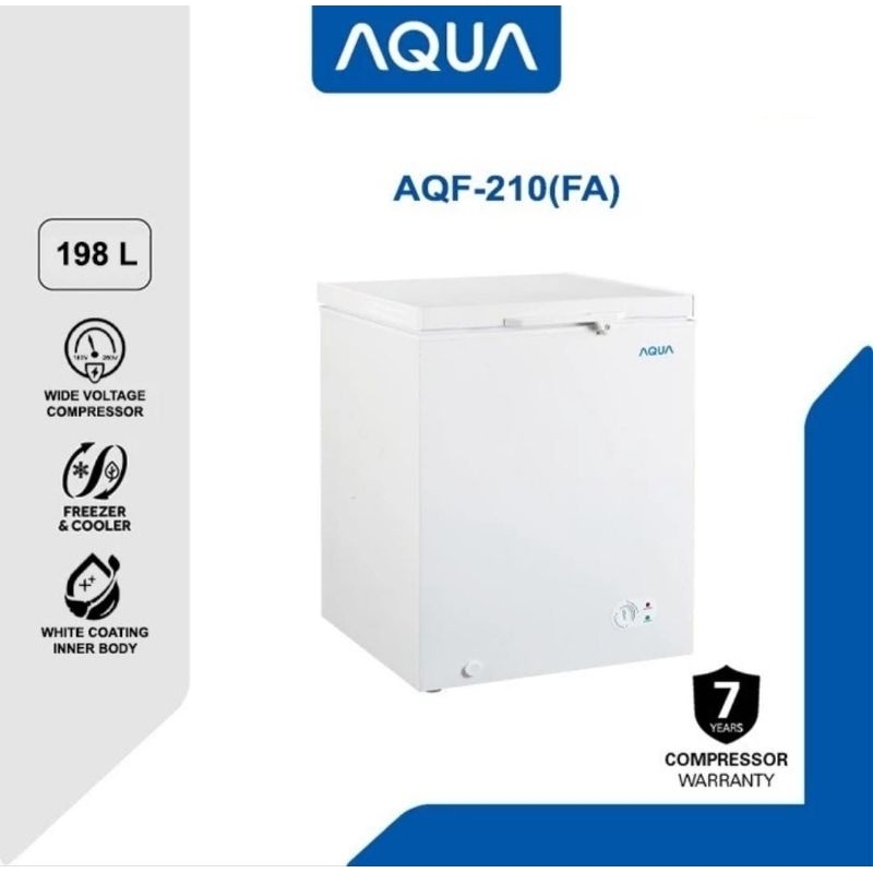 BOX FREEZER AQUA 200LITER AQF-200 CHEST FREEZER AQUA 200 LITER