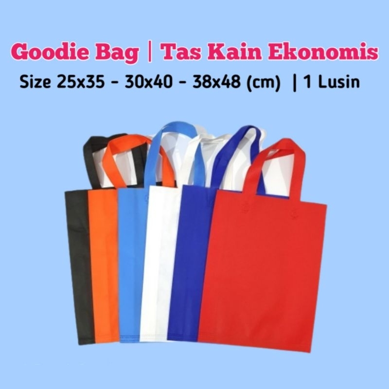 

Goodie Bag | Tas Kain Tebal 1 lusin 12 pcs