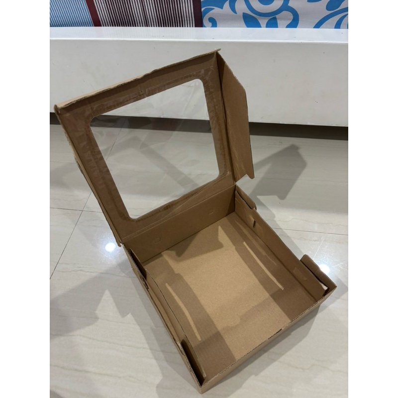 

[ isi 10 ] Corrugated box 20x 20x x 7 Jendela Kemasan Kue Packingan Kardus