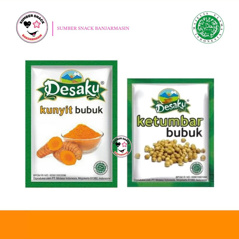 

Desaku Kunyit Bubuk, Ketumbar Bubuk (12,5g)