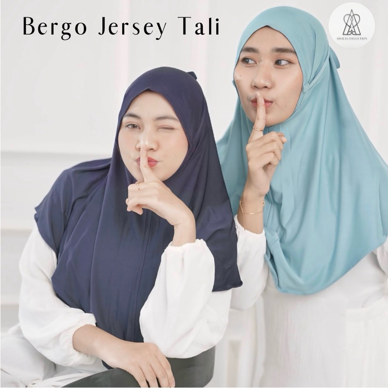 Bergo Tali Jersey Instan Tali Hijab Sport Siria Tali / Bergo Jersey / Bergo Sport