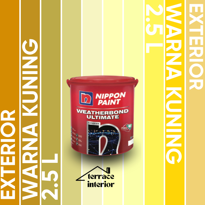 Cat Tembok Nippon Paint Ultimate warna Kuning Ukuran 2.5 L