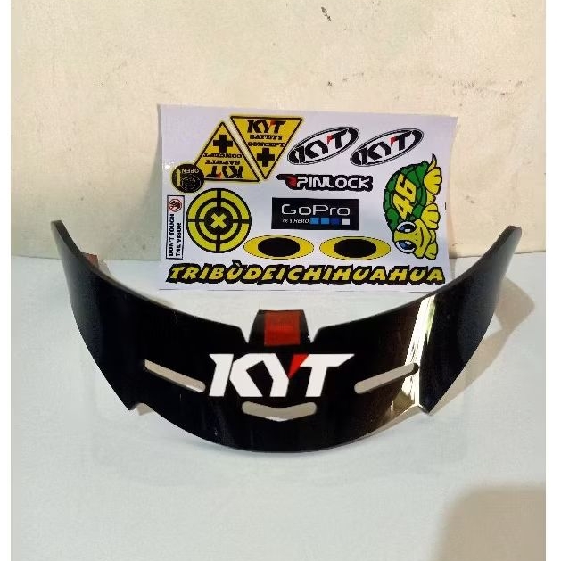 spoiler helm KYT rc7 akrilik+stiker visor set