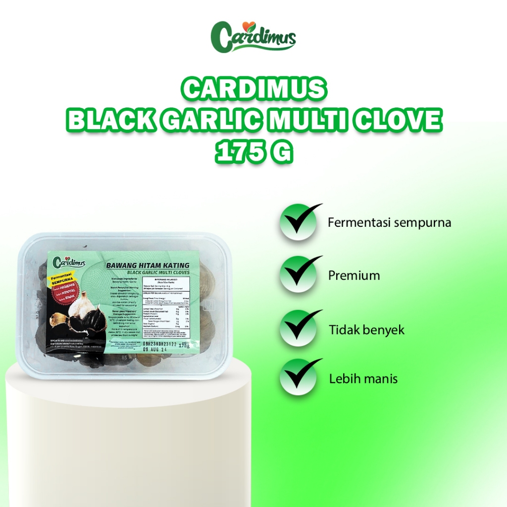 

Cardimus Black Garlic(Bawang Hitam) Kating Box 175gr