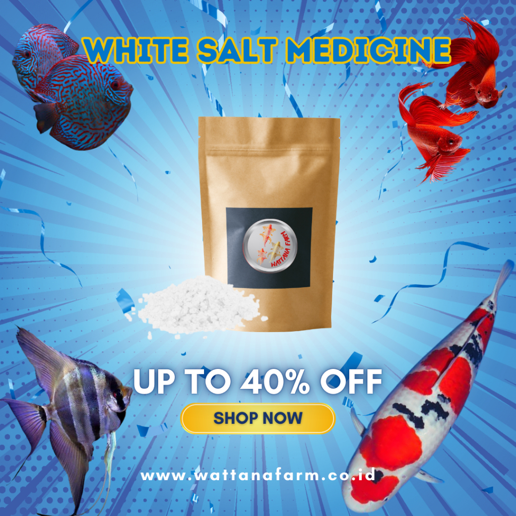 Garam Ikan Putih White Salt - Mencegah & Mengobati Penyakit Ikan