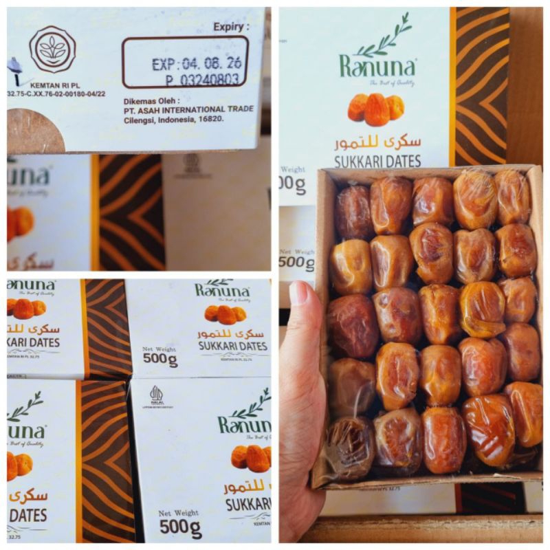 

(500g) Kurma Sukari Premium Ranuna / Kurma Sukari Original