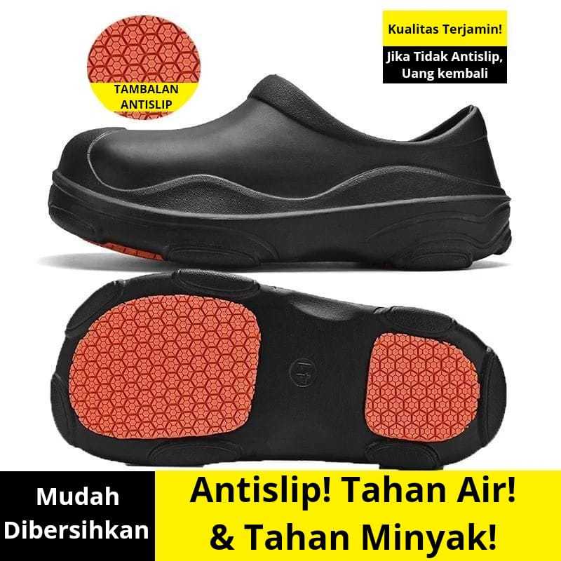 SEPATU KERJA KITCHEN/ SEPATU CHEF/DAPUR PRIA/WANITA ANTI-SLIP ( SEPATU SPORT )