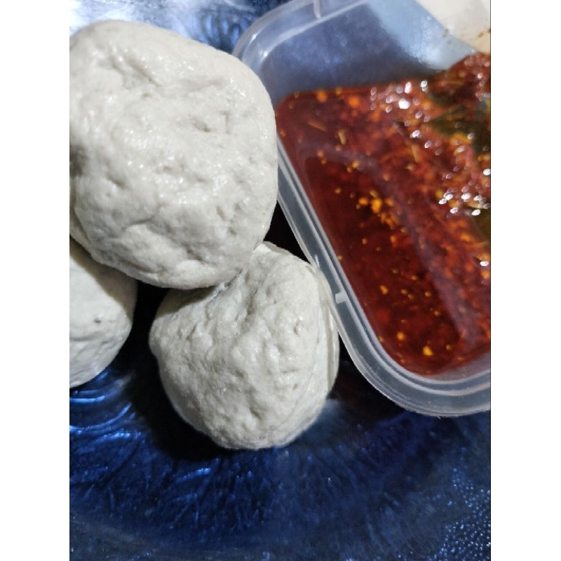 

( ISI 3 ) Bashreng Mentah olahan ikan tenggiri asli { free Chili oil }