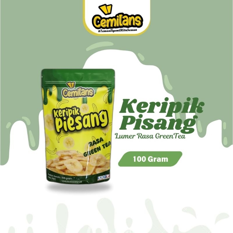 

Cemilans Keripik Pisang Lumer Green Tea (100g)