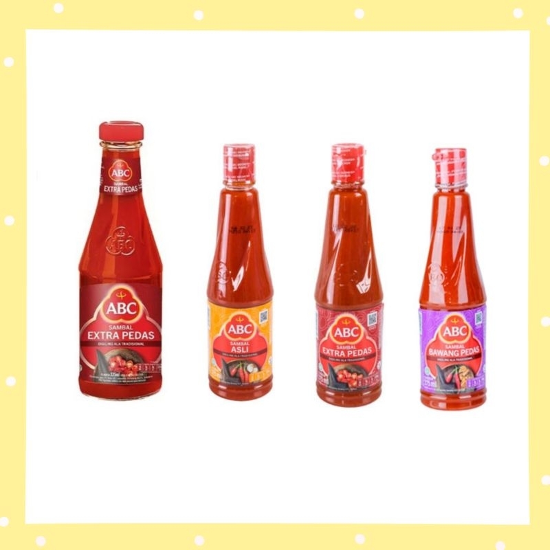 

ABC Sambal Extra Pedas 335ml, Sambal Bawang Pedas, Sambal Asli 270 ml