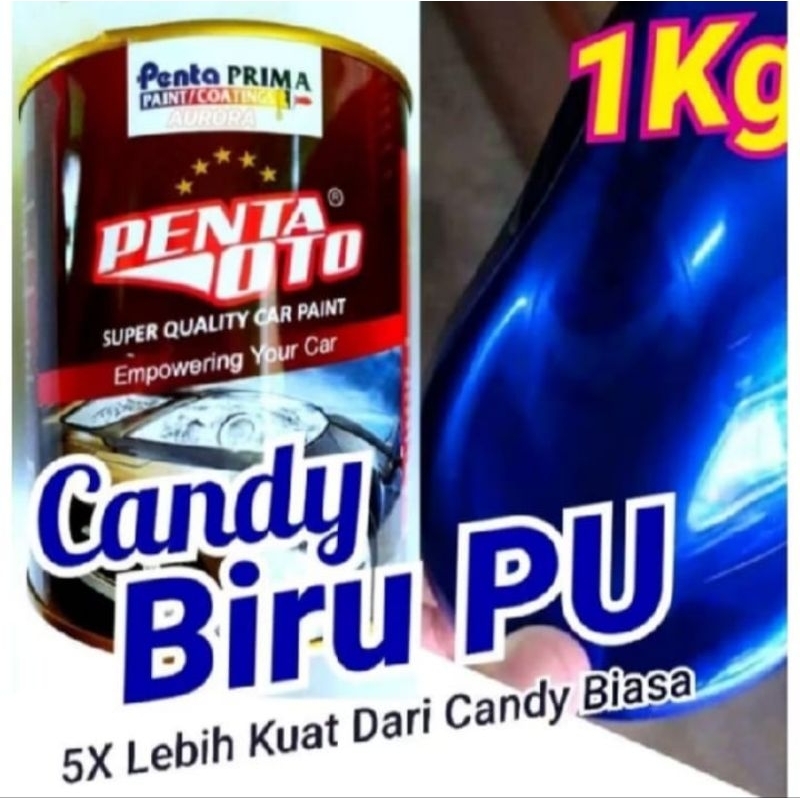 Cat Candytone Candy Blue PC 052 PU Penta Oto Candy Biru