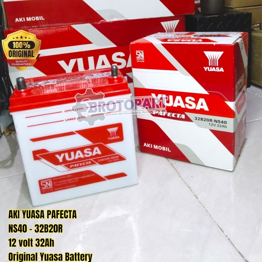 Aki Mobil Toyota Avanza, Rush, Agya Accu Basah Yuasa NS40 Pafecta 32Ah