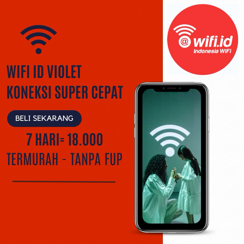 VOUCHER WIFI ID VIOLET 7 HARI MURAH TANPA FUP