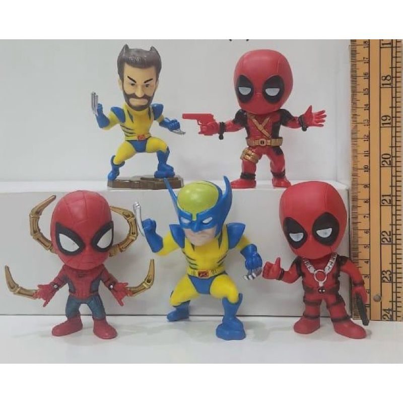action figure marvel wolverine and friends chibi set isi 5