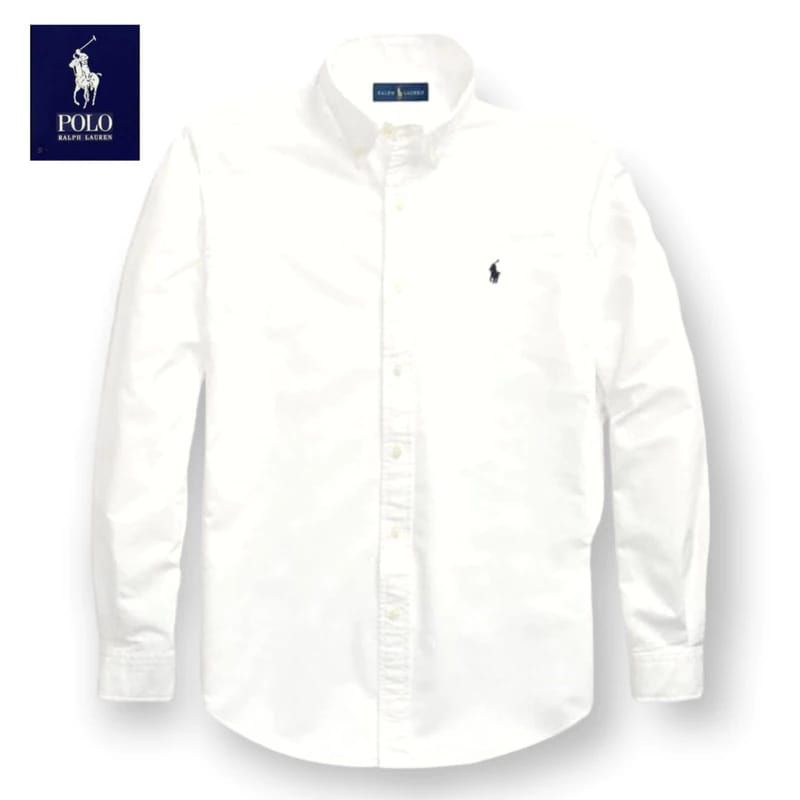 IK kemeja putih POLO's polos pria terbaru//kemeja casual pria//kemeja kantoran lengan