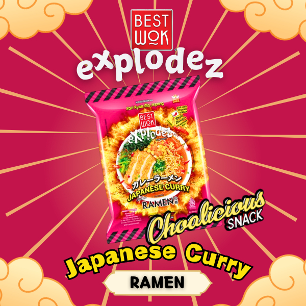 

BEST WOK Explodez Series Mi Kuah Japanese Curry Ramen level 2 Mie Instan Kuah @75 gram
