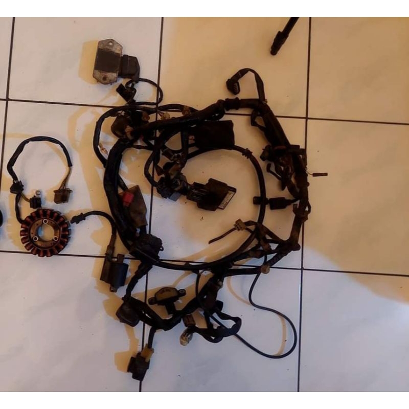 pengapian kabel body full set 2nd ori cbr150 k45a cbr lokal