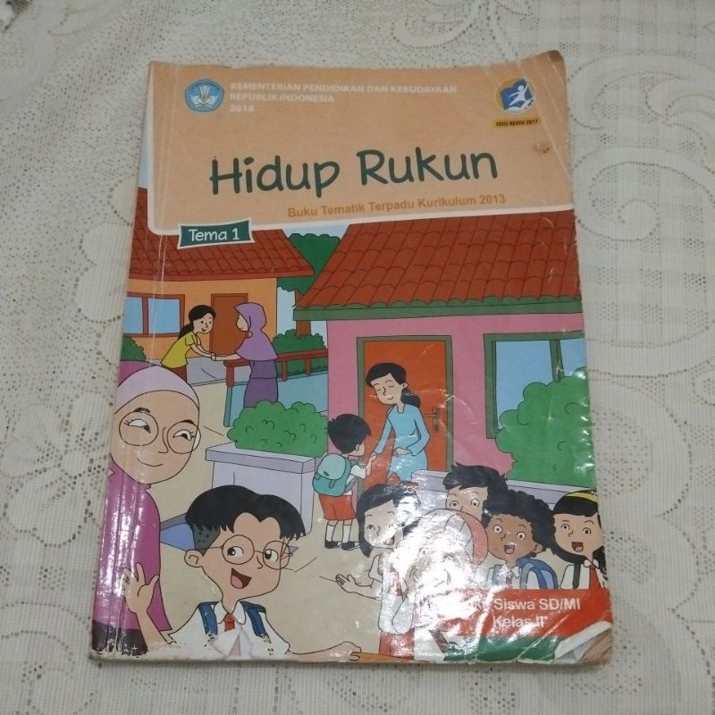 buku tema 1 hidup rukun kelas 2 SD