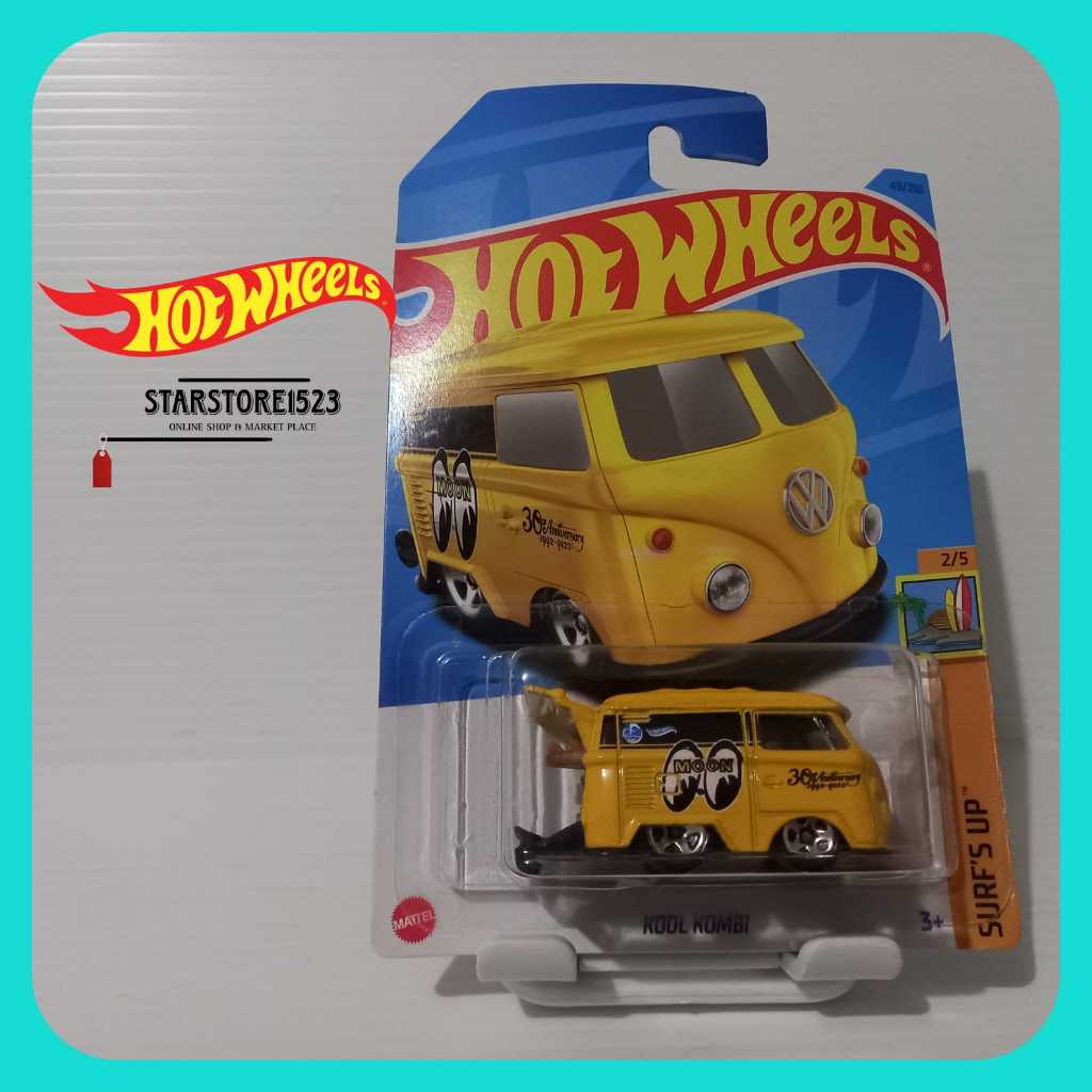 Hotwheels Kool Kombi Mooneyes Yellow