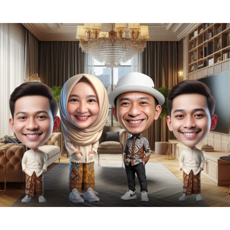 JASA DESAIN KARIKATUR UNTUK KENANG KENANGAN TEMAN