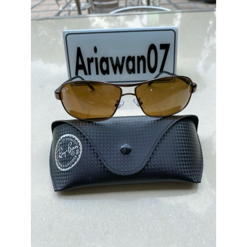 kacamata Ray-Ban RB 3343 full brown