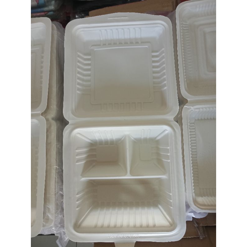 meal box sekat 4, sekat 3, polos, bubur mealbox