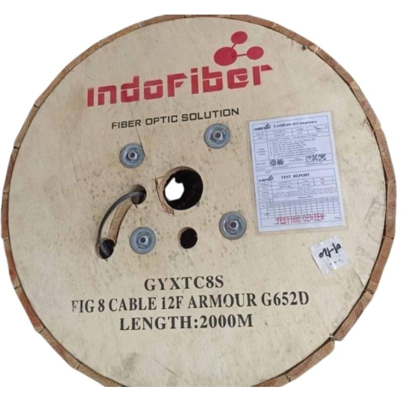 Kabel 12 Core Figure 8 Armoured/Armour/Armor G652D 2000M Indofiber