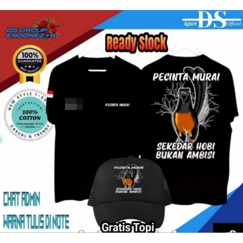KAOS MURAI BATU SEKEDAR HOBI BONUS TOPI
