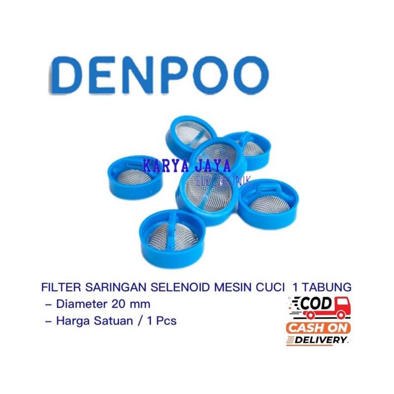 Filter Saringan Selenoid Mesin Cuci Denpoo 1 Tabung | Saringan Selenoid Mesin Cuci Denpoo